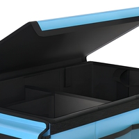 Organisateur de coffre de voiture pliable avec couvercle en tissu Oxford, boîte de rangement pour SUV, camionnette, fourgonnette