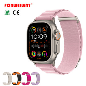 FORWELLENY PG110 Série Climbing – Bracelet Sport en Nylon à Double Boucle <span class=keywords><strong>Alpine</strong></span> avec Boucle C pour Apple Watch Series 11 10 9 8 7 - Product Image 1