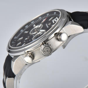 นาฬิกาสแตนเลสสตีลระบบแอนะล็อกอัตโนมัติเต็มรูปแบบสำหรับผู้ชายหน้าปัดเรืองแสง3BAR 48มม. กันน้ำสไตล์ธุรกิจ - Product Image 4