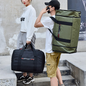 Custom Logo Waterproof Polyester Casual <b>String</b> Anti-Theft Luggage Bag Folding Portable Travel Bag Moving Packaging Clothes - Product Image 4