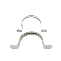Pince de sangle de tuyau rigide pince de tube de support en U à deux trous pince de selle en acier inoxydable
