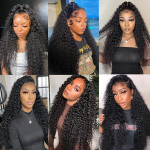 40inch Water <strong>Wave</strong> Curly Lace Frontal Wigs 13x4 13x6 HD <strong>Deep</strong> <strong>Wave</strong> Lace Frontal Wig 360 Full Human Hair Wigs For Women On Sale - Product Image 6