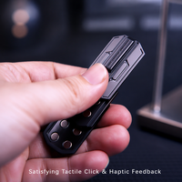 YIJOO YJ Model Jeunesse Push Card EDC Pulse Pat Coin, Gyroscope en métal de pointe pour le bout des doigts, Petit jouet anti-stress