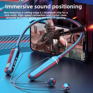 หูฟังไร้สายแบบคล้องคอ G09 แบตเตอรี่ใช้งานได้นาน 20 ชั่วโมง รองรับ V5.2 พร้อมระบบตัดเสียงรบกวน ENC กันน้ำระดับ IPX-4  มีช่องใส่การ์ด TF - Product Image 4