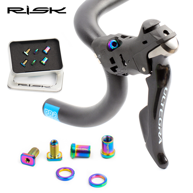 2020 Risk Road Bike Shifter Lever Fixing Screws Titanium Alloy Superlight Fixing Bolts for Shimano Road Series SRAM R8000FORCE