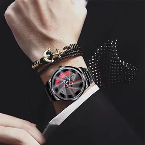 Reloj de cuarzo impermeable con diseño original de cubo de rueda modificado, embrague de motor y alma de motocicleta, para hombre, con envío directo. - Product Image 3