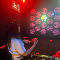 Activer Jeu Lancer Active Arena Tag Game Led Hexagone Lights Wall Tag Gaming Room avec système de points