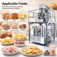 Machine d'emballage automatique multifonctionnelle pour aliments pour animaux de compagnie, friandises pour chiens, biscuits, sachets pré-fabriqués, sachets doypack