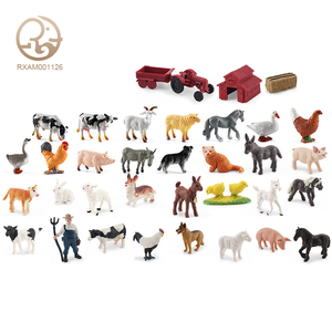 Nouvelle éducation unisexe PVC Zoo animaux jouets réaliste ferme et forêt animaux sauvages Figurines Simulation jouets en plastique enfants tout-petits - Product Image 1