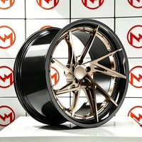 Jantes de voiture pour passagers Maxtera en fibre de carbone forgée sur mesure, style VMP-204, pour McLaren, Ferrari, Porsche, Audi, BMW, Urus, G63, jantes en alliage