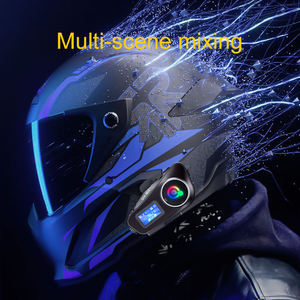 Q58 Max 500M citofono per casco citofono cuffia <span class=keywords><strong>moto</strong></span> condivisione di musica con LCD LED di illuminazione supporta Multi-scena - Product Image 3