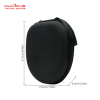 Sac de transport portable étanche en EVA rigide pour écouteurs avec plusieurs compartiments, pochette de voyage tendance pour casques à réduction de bruit