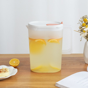 Bouilloire froide en <span class=keywords><strong>plastique</strong></span> de haute qualité <span class=keywords><strong>pichet</strong></span> à eau anti-chute grande capacité réfrigérateur bouilloire froide fruits citron théière Se - Product Image 2