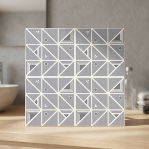 Serie digital de azulejos cerámicos digitales clásicos con acabado mate de 300x300 mm, antideslizantes, fáciles de limpiar, diseño de superficie para exteriores, azulejos para suelo. - Product Image 1