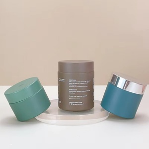 Custom Brand Logo Frosted Thick Bottom Cosmetic Skincare Eye Hand Scrub Cream <b>Jars</b> 50g 30g Glass <b>Empty</b> <b>Jar</b> Packaging - Product Image 5