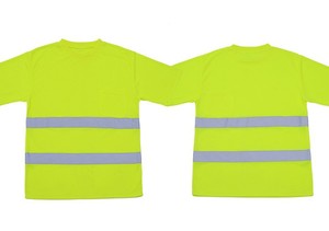 Tùy Chỉnh Phản Quang Vành Đai Xây Dựng Kỹ Thuật Huỳnh Quang <span class=keywords><strong>Hi</strong></span> <span class=keywords><strong>VIS</strong></span> T-Shirt Ngoài Trời Phản Quang Áo Thun Ngắn Tay Áo Làm Việc T Áo Sơ Mi - Product Image 2
