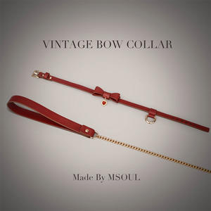 สินค้าเซ็กซี่ใหม่ โบว์ผูกคอวินเทจ รูปหัวใจ สายรัดคอสำหรับผู้หญิง สายจูง อุปกรณ์สำหรับผู้ใหญ่ ขายส่ง เกมส์ SM - Product Image 2