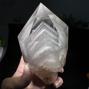 Tour de cristal de quartz fantôme blanc de <span class=keywords><strong>montagne</strong></span>, naturel, poli à la main, multicouche, de qualité supérieure, pour la guérison, la décoration intérieure et la <span class=keywords><strong>méditation</strong></span> - Product Image 6