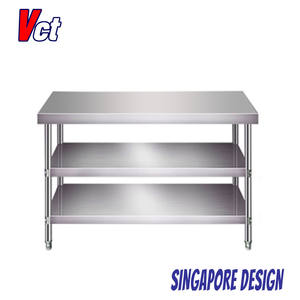 VICTORY 3-Floor Stainless Steel <b>Worktable</b> Made in China Catering Equipment for Hotels & Restaurants - Product Image 4