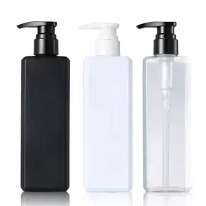 زجاجة استحمام بلاستيكية صديقة للبيئة فارغة قابلة لإعادة الملء, زجاجة استحمام ، جل ، غسول ، للاستخدام في الحمام ، الفندق ، مضخة ، شامبو مكيف