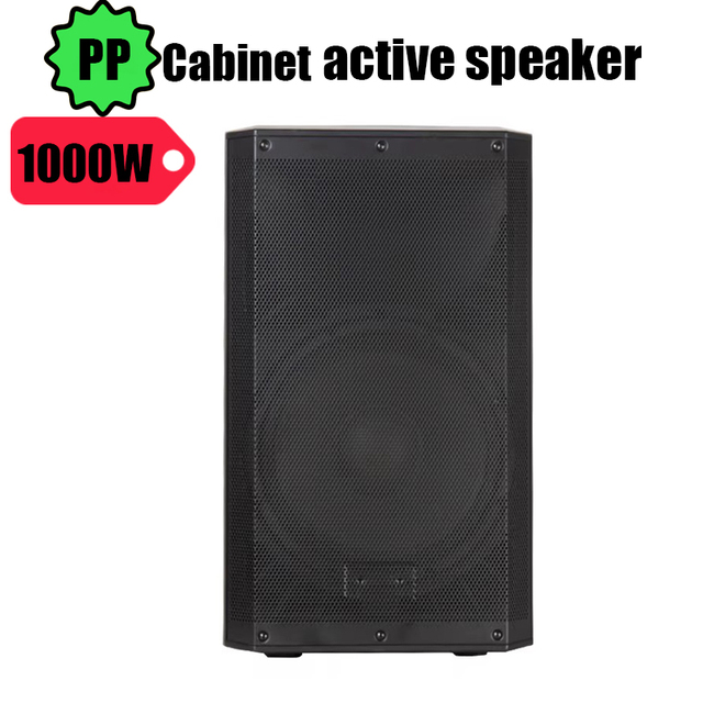 1000W 15 Inch Active PA Speaker with Built-in DSP & TWS Bluetooth 5.0 - Ideal for Live Sound, Bands & DJs