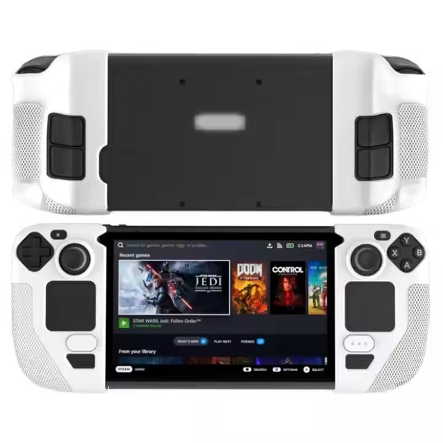 Silicone Anti-Slip Protective Shell for Steam Deck/Oled Sweat Proof Protective Case Drop Proof Shell
