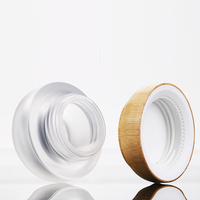 Pot en plastique translucide givré unique de 10g pour crème contour des yeux, gel UV cosmétique, avec couvercle - Vente en gros
