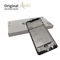 Original para Samsung A315 OLED LCD Marcos de montaje de repuesto con 1 año de garantía Piezas de teléfono móvil Paquete de servicio de reemplazo
