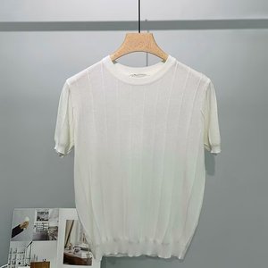 เสื้อยืดแขนสั้นผู้ชายสีทึบคอกลมระบายอากาศได้ดีฤดูร้อนเสื้อวัยรุ่นสวมใส่ MLXL2XL3XL - Product Image 3