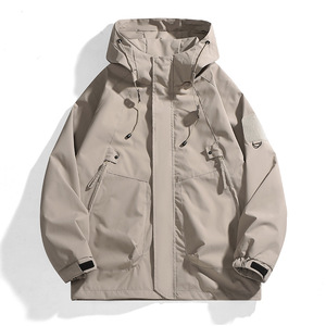 Unisex primavera otoño al aire libre montañismo chaqueta cortavientos cremallera multibolsillo impermeable secado rápido transpirable abrigo de <span class=keywords><strong>trabajo</strong></span> - Product Image 4