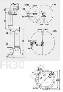 Robot 6 axes de 30 kg avec PLC FR30, pour palettisation, programmation facile, enseignement sans force, prêt à être expédié - Product Image 6