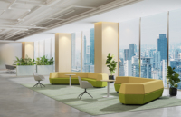 Ensemble de canapés modulaires sectionnels modernes de qualité supérieure, rembourrage personnalisé amovible, sièges de réception commerciaux et publics