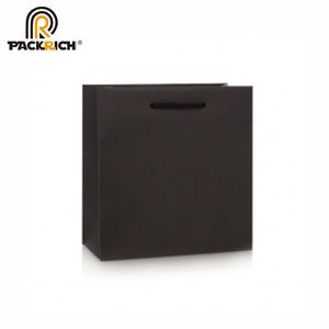 Bolsa de Papel Kraft Negra de 250 Gsm con Asa Retorcida, Venta Caliente 2023 - Product Image 5