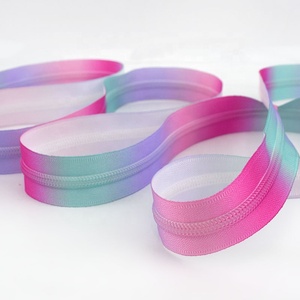 Meetee ZA146 sac accessoire de vêtement fermetures éclair décoratives <span class=keywords><strong>sans</strong></span> <span class=keywords><strong>curseur</strong></span> manteau vêtement bricolage réparation couture coloré 5 # <span class=keywords><strong>fermeture</strong></span> éclair en nylon - Product Image 6