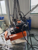 Attache rapide rotative hydraulique GJRH16 pour excavatrices, coupleur rotatif avec grappins 3-5 tonnes pour la construction