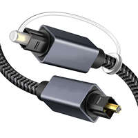 Câble audio numérique optique à fibre Toslink SPDIF coaxial 1m mâle-mâle pour amplificateurs, lecteurs, PS4, barre de son