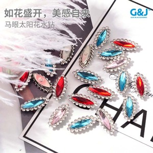 <span class=keywords><strong>Ma</strong></span> <span class=keywords><strong>Yan</strong></span> Sun Flower Glass Accessoires cousus à la main pour chaussures et vêtements Loose Rhinestones Drill Water Claw Drill Hoop - Product Image 3