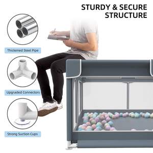 Bán Chạy Nhất Oxford Vải Có Thể Gập Lại Trong Nhà Playpen Trẻ Em Và Trẻ Em An Toàn Hàng Rào Cổng Bé Chơi Sân Trẻ Em 'Playpen - Product Image 5