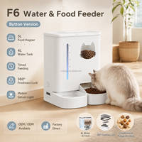 Groothandel OEM Aangepaste Slimme 2-in-1 Automatische Ecologische Moderne Katten- en Hondenvoeder- en Waterfontein