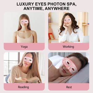 Rechargeable Smart Eye Care Massage Tool <strong>Dark</strong> <strong>Circle</strong> Removal Vibrating Relief Eye Bag Wrinkle Removal Electric Eye Mask Massager - Product Image 2