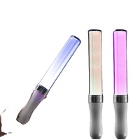 Bâtons lumineux électroplaqués 15 couleurs, en ABS+PP, 3 piles AAA, logo personnalisé, LED clignotante, bâton lumineux portable pour fête Anime/Rétro