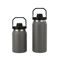 Nouveaux seaux à glace isothermes en acier inoxydable à double paroi de 40 oz/54 oz, bacs à boissons avec couvercles et poignée pour l'extérieur