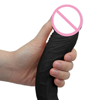 Offre Spéciale noir Double tête gode peau pénis pour les femmes réel sentiment adultes plaisir artificiel Extra Long gode jouets sexuels