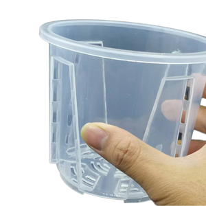 Vaso da fiori in plastica trasparente moderno da giardinaggio domestico su misura, vaso di orchidee traspirante con fori - Product Image 6