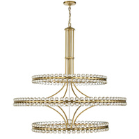 Lustre moderne de luxe en verre massif avec cadre métallique, lampe suspendue multi-niveaux pour table à manger, salon, hall d'hôtel