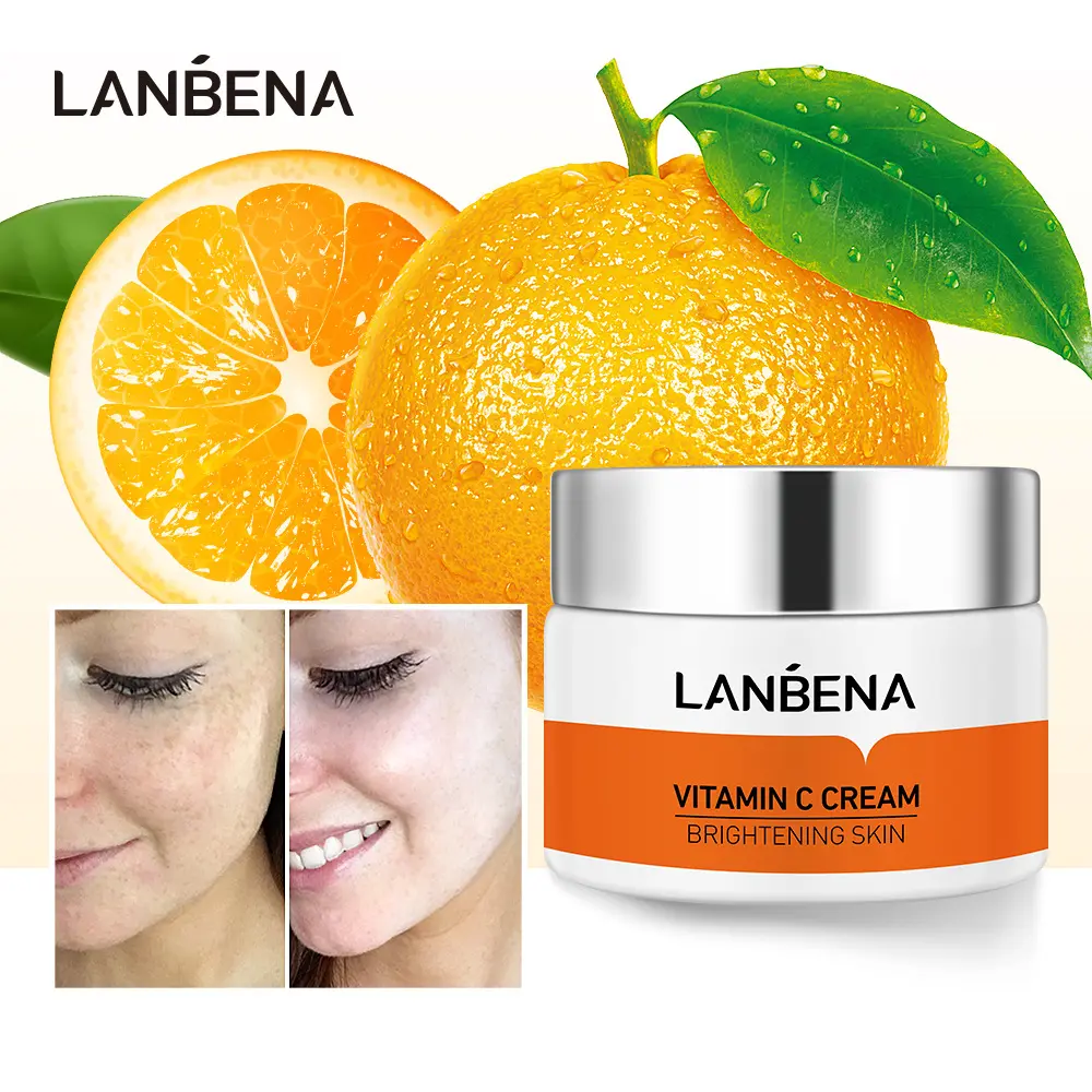 LANBENA Vitamin C face Whitening Cream Hyaluronic Acid Moisturizing Anti-Wrinkle Brightening Nourishing Skin Care Face cream