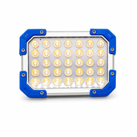Lampe de travail COB rechargeable, lampe torche LED étanche avec support trépied, torche lumineuse pour le camping en plein air, la randonnée, la pêche, la construction