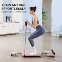 Nouvelle Table de Pilates d'Intérieur, Mini Appareil de Remodelage Corporel, Équipement de Studio pour le Renforcement du Corps avec Tube en Acier Inoxydable, Rétracteur