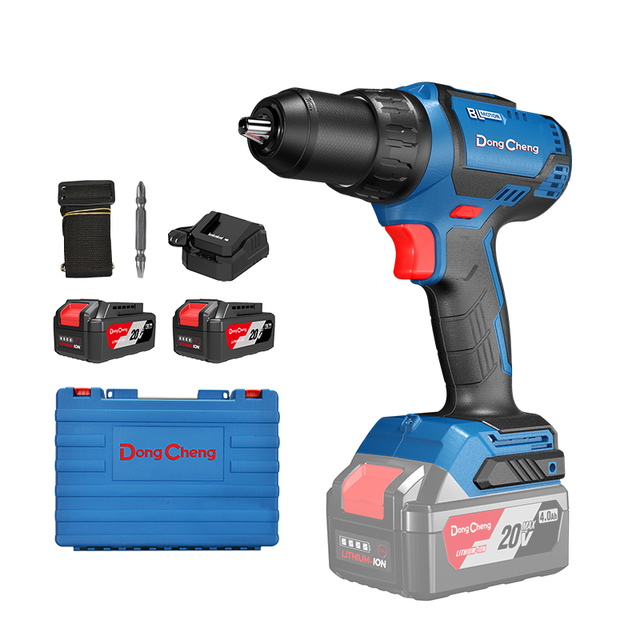 DongCheng Power Drills 20V Battery Drill Machine Screwdriver 2 Speed Cordless Drill Driver
