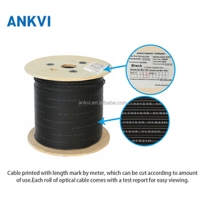 สายเคเบิลใยแก้วนำแสง FTTH แบบ GJXFH 1 2 4 คอร์ สำหรับภายในอาคาร แบบโค้ง G.657A2 LSZH สำหรับติดตั้งบนอากาศ - Product Image 6
